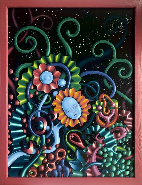 Anna Pikos - Garden at night