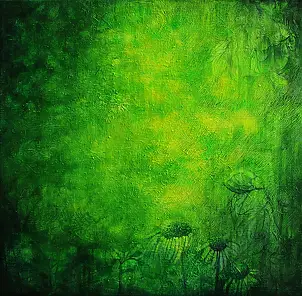 Iza Jaśniewska, Ogród światła, Obraz akrylowy - , 60 x 59