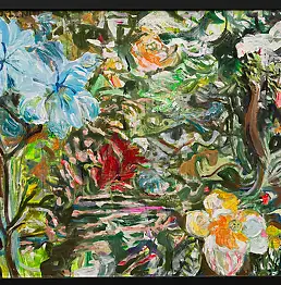 Stanisław Młodożeniec, Ogrody V, Obraz olejny - płótno, 98 x 70