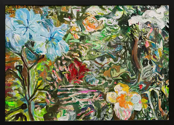 Stanisław Młodożeniec, Ogrody V, Obraz olejny - płótno, 98 x 70