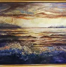 Natalia Czarnecka Diling - Sunset over the Szczecin Lagoon