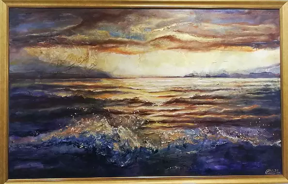 Natalia Czarnecka Diling - Sunset over the Szczecin Lagoon