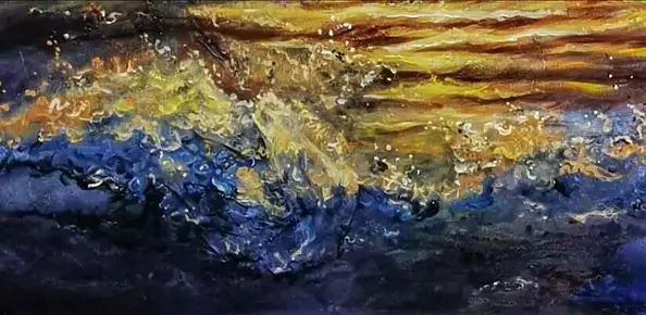 Natalia Czarnecka Diling - Sunset over the Szczecin Lagoon