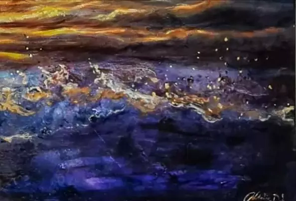 Natalia Czarnecka Diling - Sunset over the Szczecin Lagoon