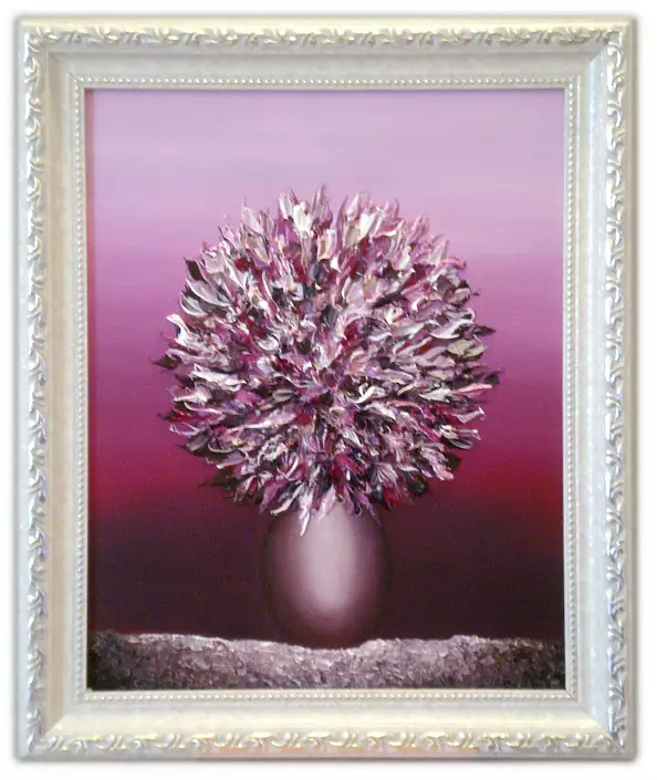Yuliya Strizhkina - Oil painting A Flowers` Sphere with Swarovski
