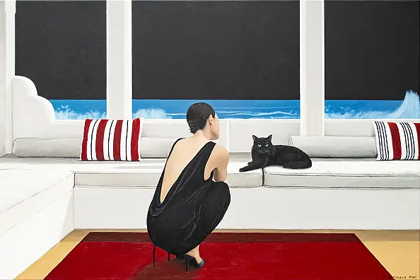 Nataliya Bagatskaya - Window. Cat. She