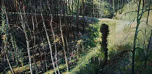 Jerzy Martynów - Olej na płótnie Cevennes - Francja