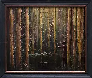 Ryszard Tyszkiewicz - Olszynka The diver from the cycle of prophecy of the Dyniopas