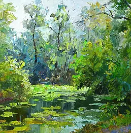 Borys Sierdiuk - On the outskirts of the village Flows