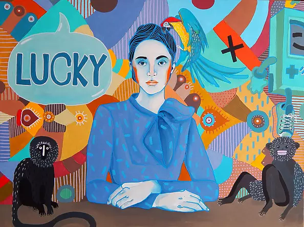 Marcin Painta - She and the two monkeys