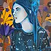 Marcin Painta -  Elle et les fleurs bleues 2