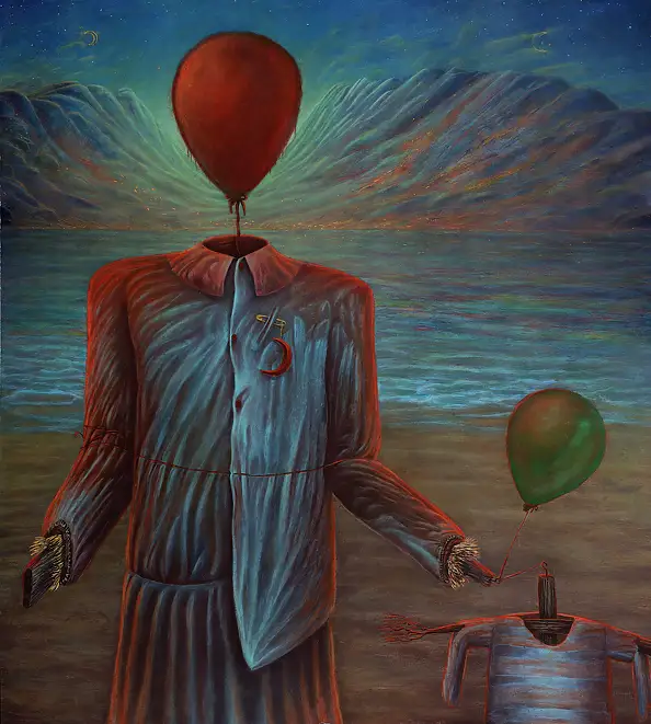 Krzysztof Polaczenko, Oni, Obraz akrylowy - płyta, 90 x 100