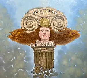 Marcin Niewęgłowski, Provvidenza, Quadro a olio - pannello, 88 x 77