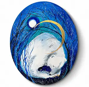 Adriana Laube, "Guardian", Acrylic painting - canvas, 40 x 50