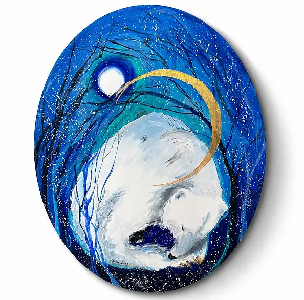 Adriana Laube, "Guardian", Acrylic painting - canvas, 40 x 50