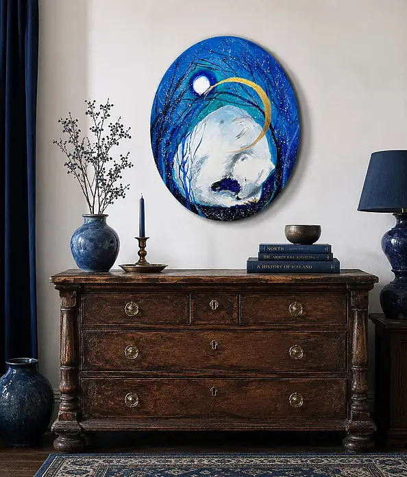 Adriana Laube, "Guardian", Acrylic painting - canvas, 40 x 50