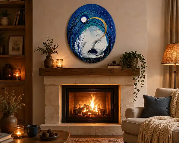 Adriana Laube, "Guardian", Acrylic painting - canvas, 40 x 50