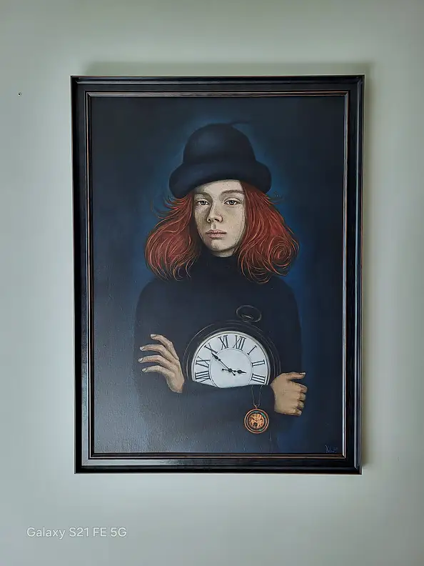 Joanna Ordon, Opowieść strażnika czasu, Obraz olejny - płyta, 60 x 80