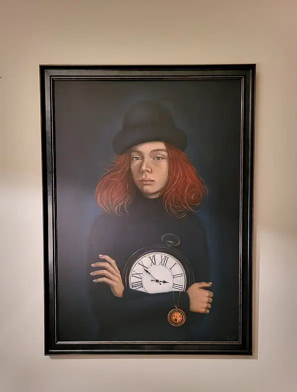 Joanna Ordon, Opowieść strażnika czasu, Obraz olejny - płyta, 60 x 80