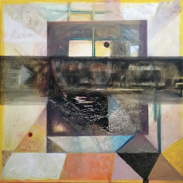 Katarzyna M. Rymarz, Ottica mattutina, Quadro a olio - tela, 100 x 100