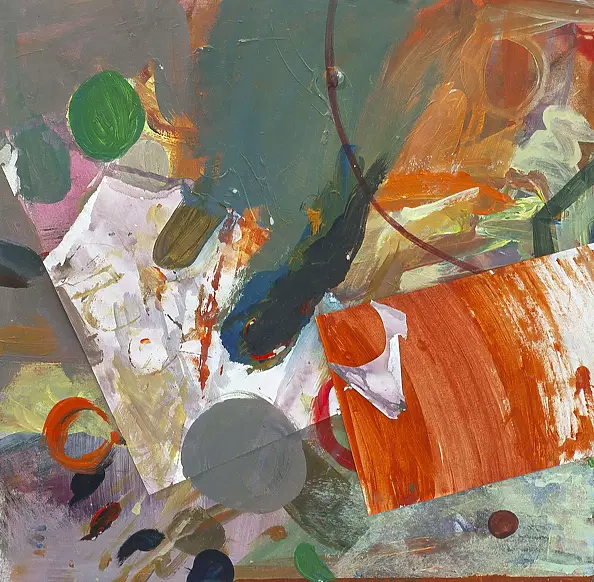 Dominika Fedko-Wójs - Orange expression Collage XI collage series