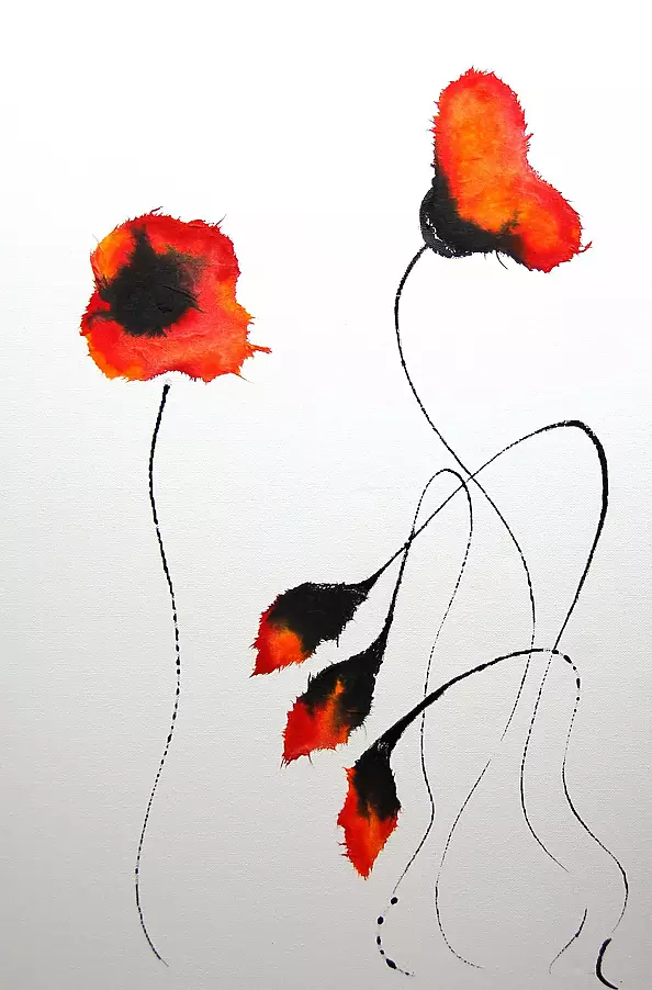 Rachel McCullock - Orange poppies