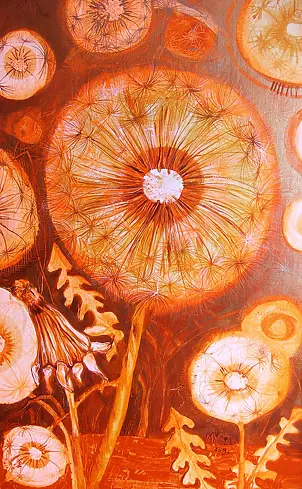 Małgorzata Myszka - "Orange" z cyklu Dmuchawce