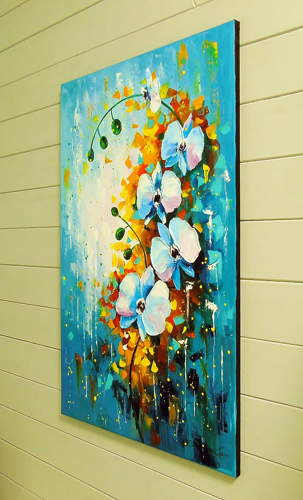 Olha Darchuk - Orchid white and blue