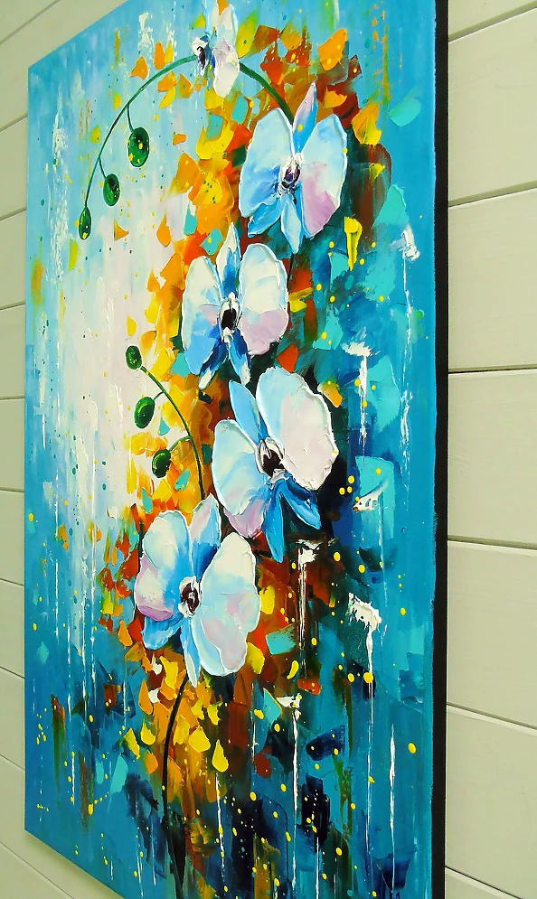 Olha Darchuk - Orchid white and blue