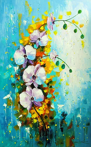 Olha Darchuk - Orchid white and pink