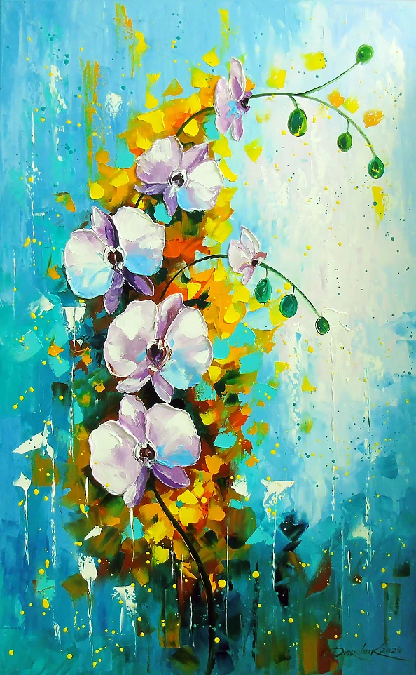 Olha Darchuk - Orchid white and pink
