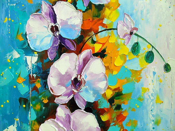 Olha Darchuk - Orchid white and pink