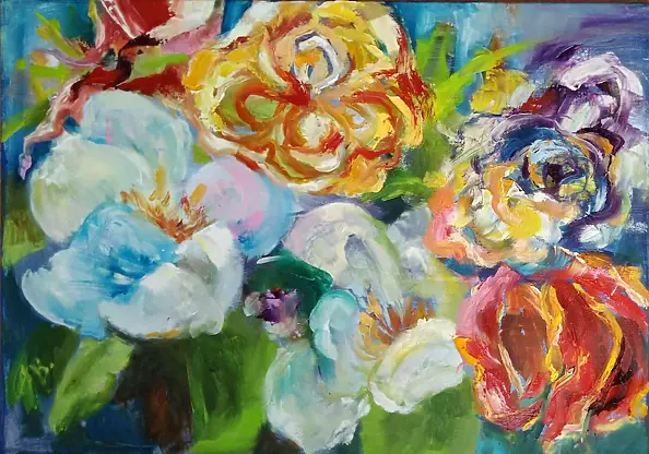 Anna Borcz - Oriental flowers