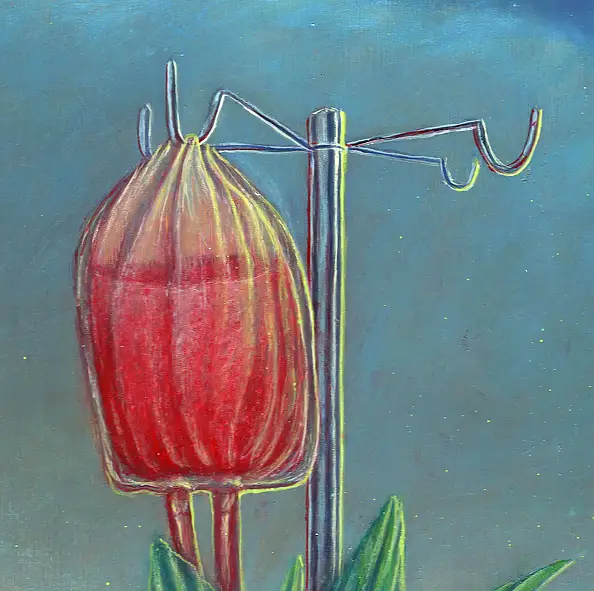 Krzysztof Polaczenko, Processione, Dipinto acrilico - pannello, 81 x 60