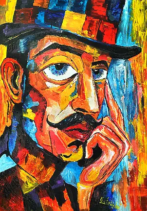 Grzegorz Zalewski, Original Acrylic Painting 100x70 – Contemporary Art, Acrylic painting - canvas, 70 x 100