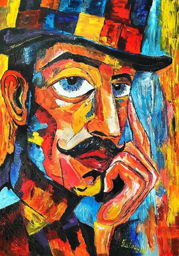 Grzegorz Zalewski, Original Acrylic Painting 100x70 – Contemporary Art, Acrylic painting - canvas, 70 x 100