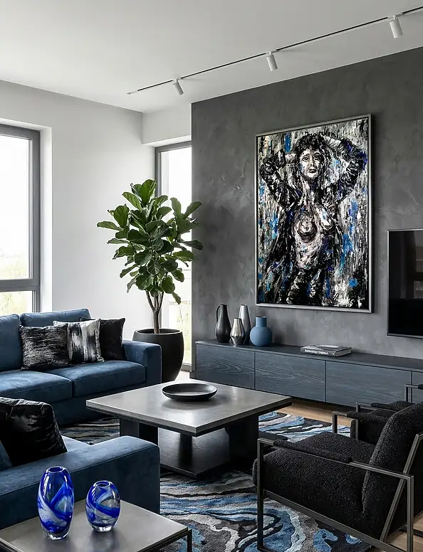Grzegorz Zalewski, Originales Acrylgemälde – Zeitgenössische Kunst, Acrylgemälde - Leinwand, 60 x 80