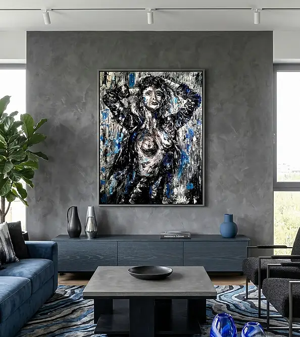 Grzegorz Zalewski, Originales Acrylgemälde – Zeitgenössische Kunst, Acrylgemälde - Leinwand, 60 x 80
