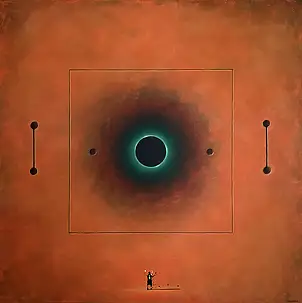 Sebastian Garyantesiewicz, Сингулярность черного вакуума, Акрилова картина - холст, 100 x 100