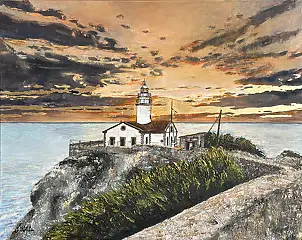 Justyna Kotula, "Das letzte Tageslicht", Ölbild - Leinwand, 100 x 80