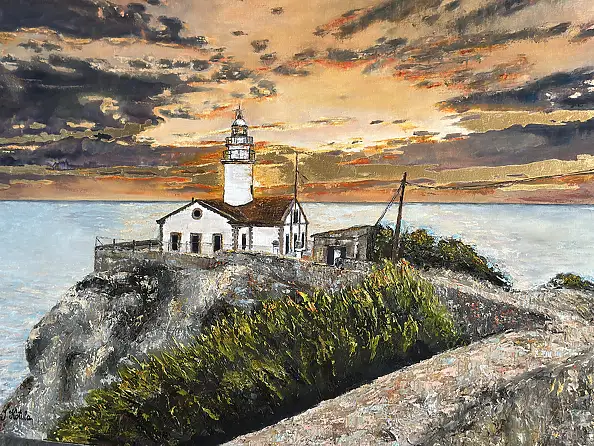 Justyna Kotula, "Das letzte Tageslicht", Ölbild - Leinwand, 100 x 80