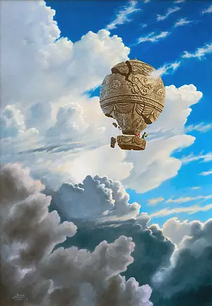   - The last flight of the Montgolfier brothers