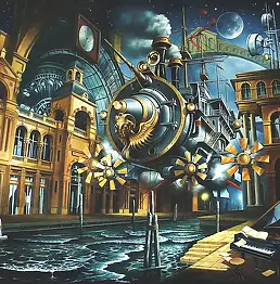 Zbigniew Hinc, Ostatni przystanek, Obraz olejny - płótno, 120 x 100