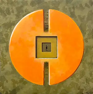 Sebastian Garyantesiewicz, L'ultimo punto di riferimento, Dipinto acrilico - , 60 x 60