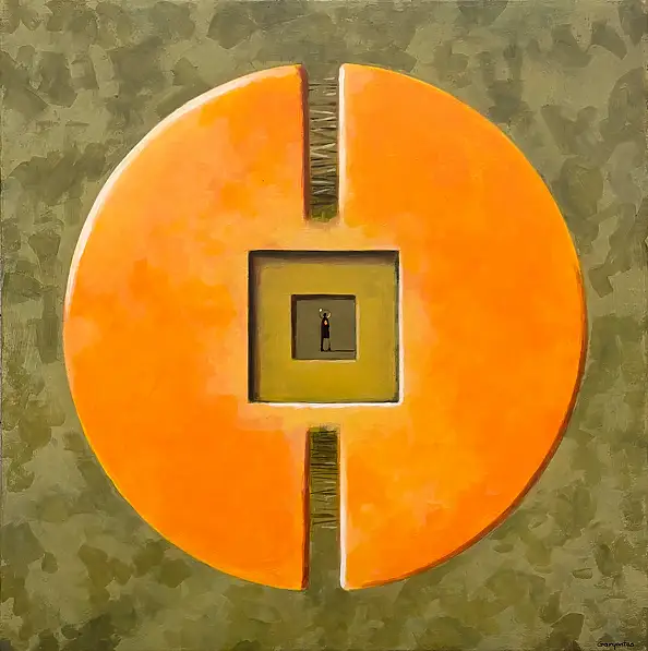 Sebastian Garyantesiewicz, L'ultimo punto di riferimento, Dipinto acrilico - , 60 x 60