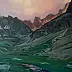 Wojciech Pater, Ultima luce nella valle, Quadro a olio - pannello, 60 x 80
