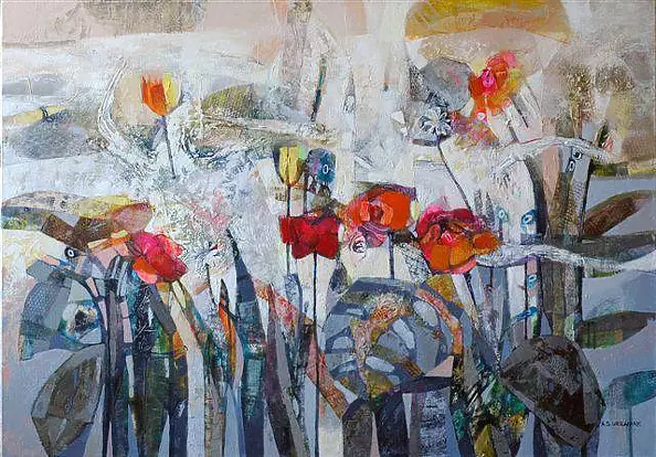 Alicja Słaboń Urbaniak - Last flowers in the garden
