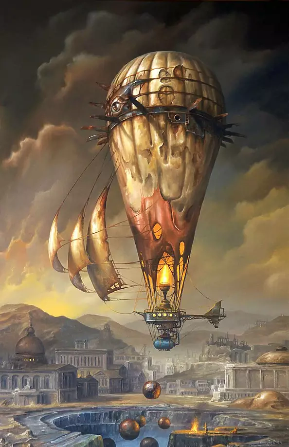 Jarosław Jaśnikowski - The last bonfire this fall - OIL PAINTING