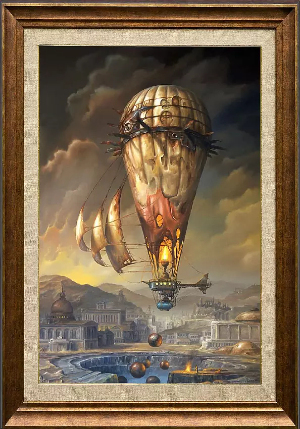 Jarosław Jaśnikowski - The last bonfire this fall - OIL PAINTING