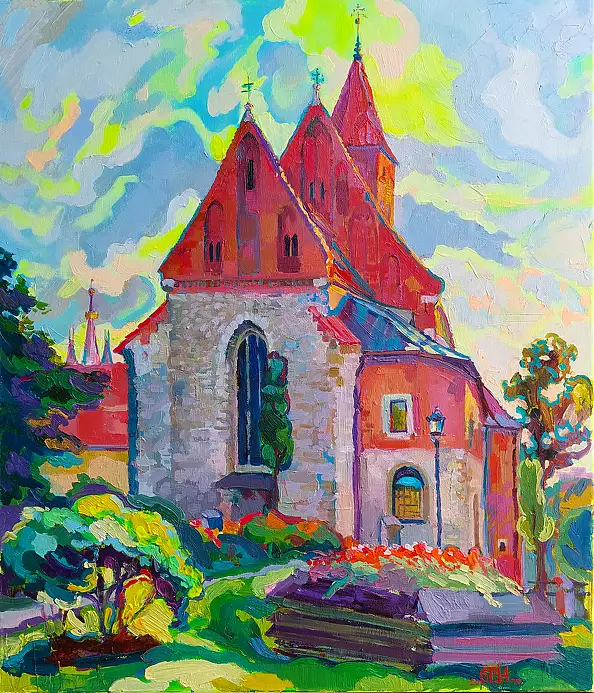 Anastasiia Kurkova, Otoczony światłem, Obraz olejny - płótno, 60 x 70